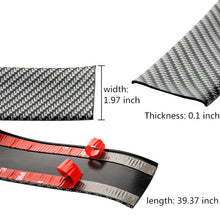 For Toyota 5CM*1M Car Sticker Carbon Fiber Rubber Door Sill Protector Strip