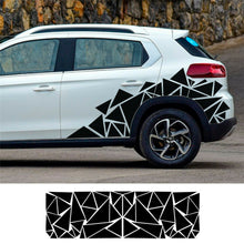 Gloss Black Geometric Triangle Car Body Sticker Vinyl Graphics Decal Decoration