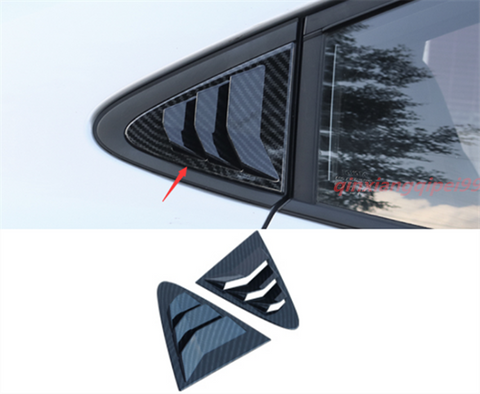 Carbon Fiber Style Side Vent Window Scoop Cover For Toyota Corolla 2019-2020