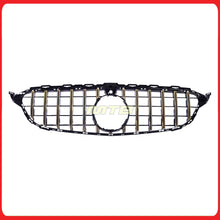 Front GT-Style Gold Grille Bumper For C-Class 15-18 W205 Benz C63 Style Kit