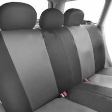 Universal Highback Seat Covers Full Cover Set For Auto Car SUV 2 Tone Gray