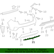 New Rear Lower Bumper Trim Moulding For 20-21 Toyota Corolla Sedan TO1144102