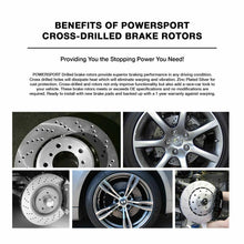 Fit 2010-2014 Mercedes-Benz E350 Rear Drilled Brake Rotors + Ceramic Brake Pads