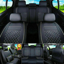 Car Seat Cover Cushions Confoutable PU-Leather Front Rear Protector for 4 Season