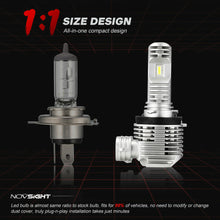 NOVSIGHT H11 H8 H9 40W 8000LM LED Headlight Bulbs Kit High/Low Beam 6000K White