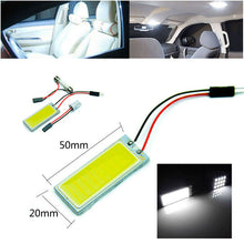 Auto 2pcs 12V Xenon HID White 36 COB LED Dome Map Light Bulb Interior Panel Lamp