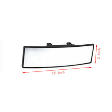 Universal 300MM Auto Wide Convex Interior Clip On Rear View Clear Mirror