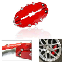 4PCS Red Color Style 3D Car Universal Disc Brake Caliper Covers Front & Rear Kit