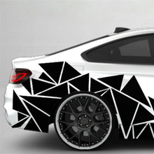 Gloss Black Geometric Triangle Car Body Sticker Vinyl Graphics Decal Decoration