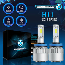 2X H11 H9 H8 2000W 300000LM LED Headlight Bulb Kit Low Beam Fog Light 6000K Whit