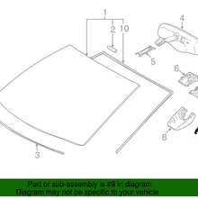 Genuine Toyota Mirror Trim Cover 86466-12020