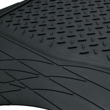 Black FlexTough All Weather HD Rubber Mats Package - 4pc Floor Liners Cargo Mat