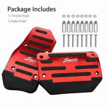 Universal Red Non-Slip Automatic Gas Brake Foot Pedal Pad Cover Car Accessories