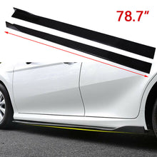 78.7" Side Skirts Rocker Panel Splitter Lips Black For Toyota Corolla 1987-2021