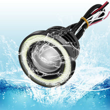 2x 2.5" Inch Car Projector LED Fog Light COB Halo Angel Eye Ring Bulb White USA