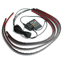 4pcs Music Control RGB LED Under Car Strip Underbody System Glow Neon Light Kit