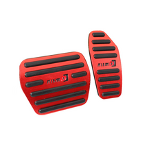 2pcs Red No Drilling Gas Brake Foot Pedal Cover AT For NISSAN ROGUE 2014-2020