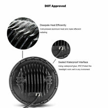 Pair 7" INCH LED Headlights Hi/Lo Beam DRL /2 Wire for Jeep Wrangler JK LJ CJ