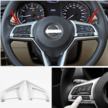 Silver Steering Wheel Trim 2pcs For NISSAN ROGUE 2017 - 2020