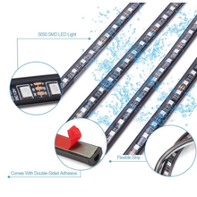 4pcs Music Control RGB LED Under Car Strip Underbody System Glow Neon Light Kit