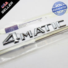 New Stlyle OEM ABS 4Matic Emblem Chrome Trunk Logo Badge Decoration AMG Modified