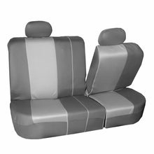 Universal Highback Seat Covers Full Set For Auto SUV Car 2 Tone Gray