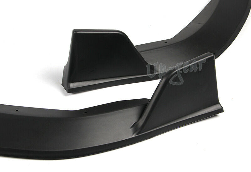 For 19-20 Toyota Corolla Unpainted Black Front Body Kit Bumper Spoiler Lip 3PCS