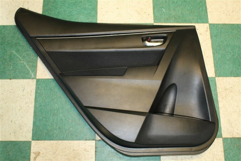 14-19 Corolla Black Left Rear Interior Door Trim Panel Back Driver Armrest Grill