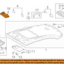 TOYOTA OEM Interior-Roof-Vanity Lamp 8134006030