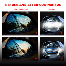 2pcs HD PET Nano Anti-Fog Anti-Glare Car Rear View Mirror Protective Film Set