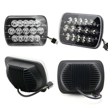 Black 5X7 7x6 LED Headlight For 1986-1995 Jeep Wrangler YJ 1984-2001 Cherokee XJ