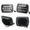 Black 5X7 7x6 LED Headlight For 1986-1995 Jeep Wrangler YJ 1984-2001 Cherokee XJ