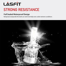 LASFIT H4 9003 HB2 LED Headlight Bulb Conversion Kit High Low Beam 6000K 7600LM