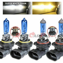 9005 & 9006 Xenon HID Headlight High/Low Beam Halogen Bulbs Combo 5000K White