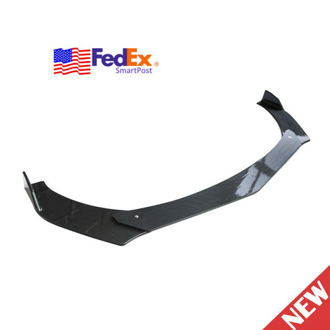 Carbon Fiber Car Front Bumper Lip Chin Spoiler Splitter Body Kit For Universal