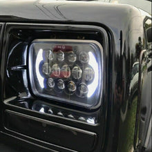 7x6 5X7 120W LED Headlight Halo DRL For 86-95 Jeep Wrangler YJ Cherokee XJ Chevy