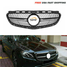 Black Diamond Bumper Grill Grille For Mercedes Benz W212 E-Class 2014-2016