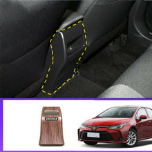 For Toyota Corolla 2019 Wood grain rear air outlet vent Anti-kick panel trim