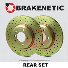 [REAR SET] BRAKENETIC SPORT Cross DRILLED Brake Disc Rotors BNS44207.CD