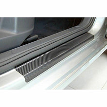 Car Accessories 5D Carbon Fiber Vinyl Wrap 4X Door Sill Protector Trim Stickers