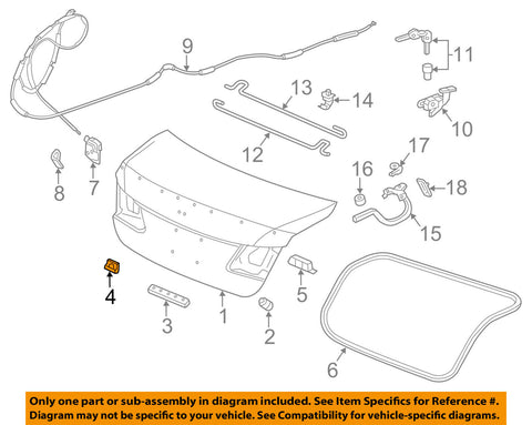 HONDA OEM-Trunk Lid Drain Plug 90856TR0A01