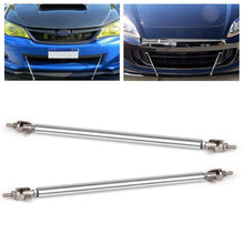 2PCS Premium Quality Aluminum Alloy Chrome Finish Bumper Lip Splitter Strut Rod