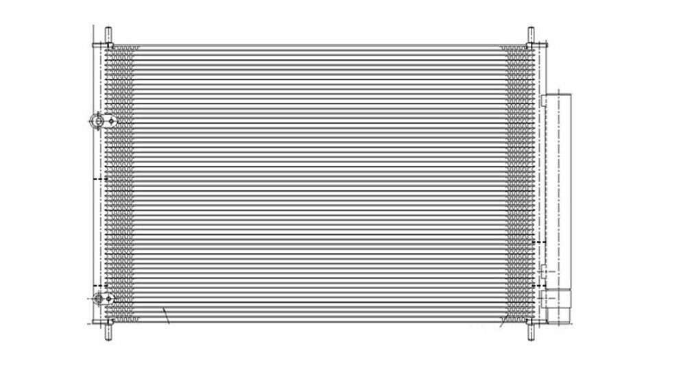 A/C Condenser fits 2009-2019 Toyota Corolla Matrix TYC