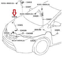 FITS: 19 - 21 TOYOTA COROLLA HOOD SUPPORT ROD GROMMET OEM QTY = 1 BRAND NEW