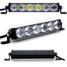 7" 60W Single Row Slim 4D LENS Spot Beam LED Light Bar Offroad Driving Fog Lamp