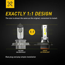 AUXITO LED 9003 H4 Headlight Kit High/Low Beam Bulbs 100W 6000K White 18000LM US