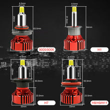 6-Sides H11 H8 H9 LED Headlight 360° Bulbs 6500K Conversion Kit White Lamp US