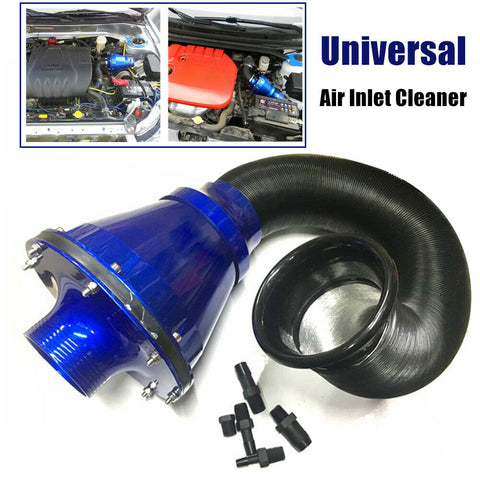 76mm Universal Air Power Intake Bellow Filter High Flow Cold Air Inlet Cleaner