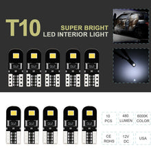 10*T10 194 168 W5W 2835-SMD LED Car Side Wedge HID Light White Canbus Error Lamp