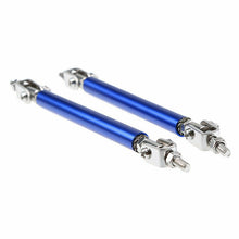 Blue Adjustable Bumper Lip Splitter Strut Rod Tie Support Bar for Subaru WRX Sti